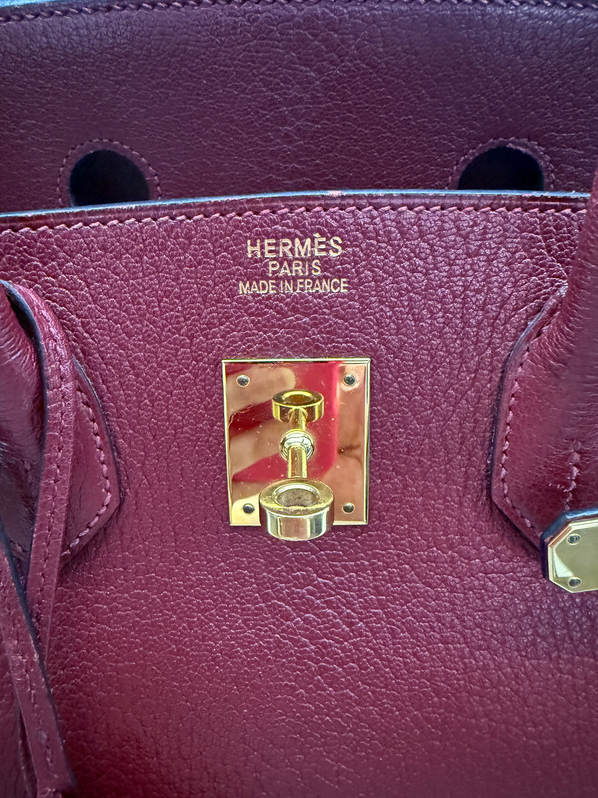 Hermès Rouge Grenat Chevre de Coromandel Birkin 35 PHW Handbag ad3