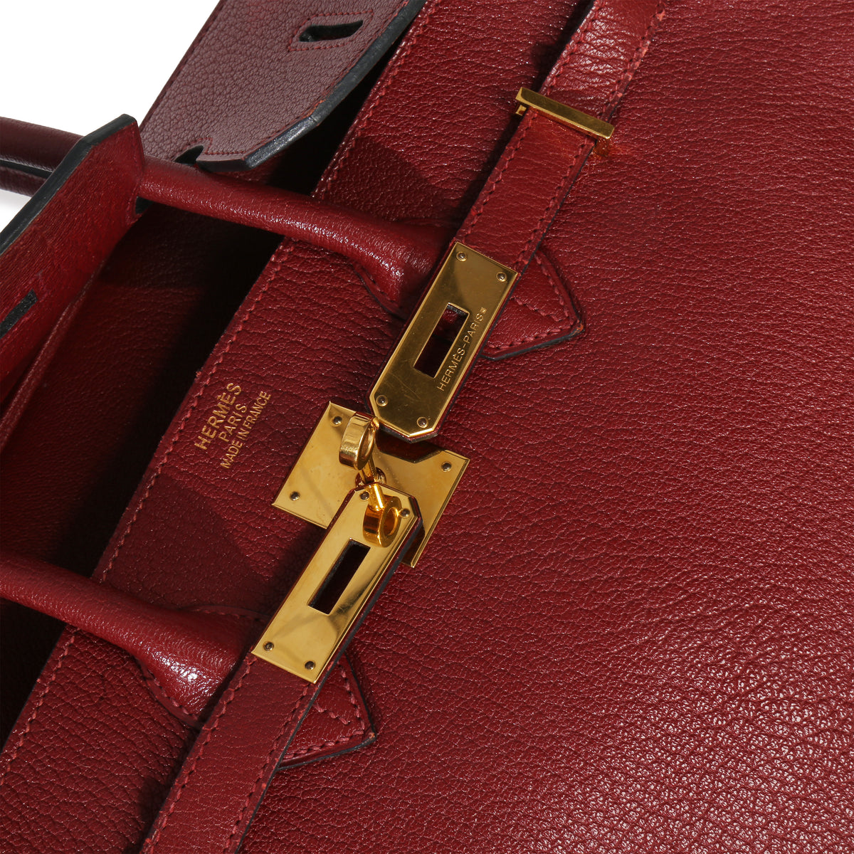 Hermès Rouge Grenat Chevre de Coromandel Birkin 35 GHW Handbag ad1