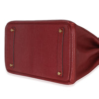 Hermès Rouge Grenat Chevre de Coromandel Birkin 35 GHW Handbag box