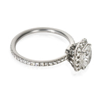 Harry Winston 1.03 ct Cushion Modified Diamond Engagement Ring clasp