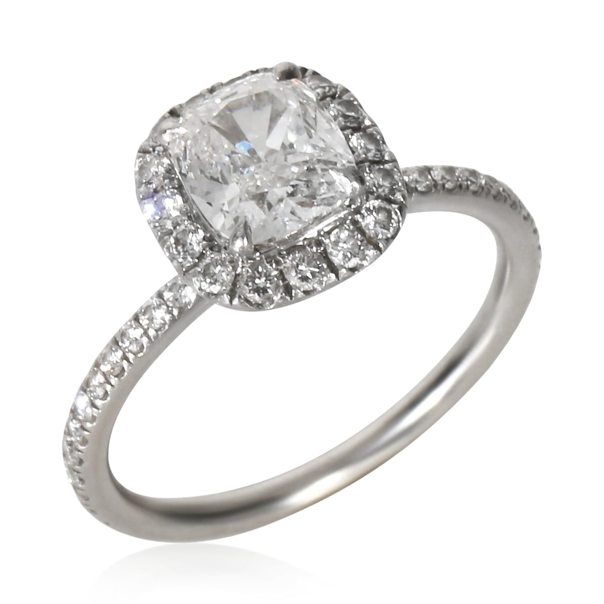 Harry Winston 1.03 ct Cushion Modified Diamond Engagement Ring bv