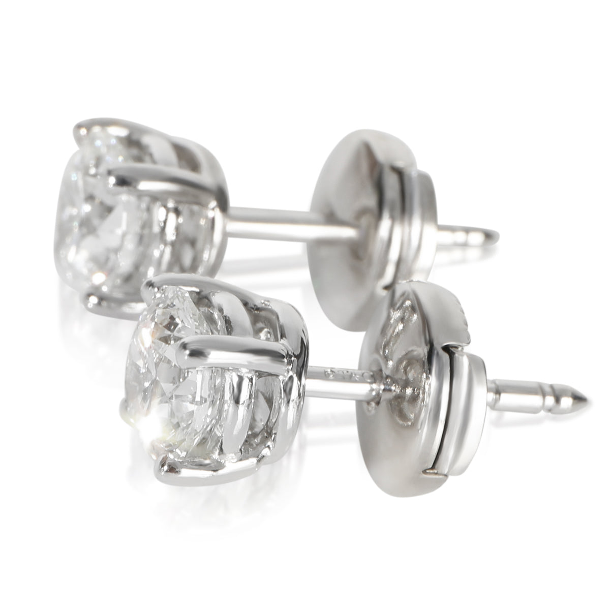 Tiffany & Co. Platinum Diamond Stud Earrings sv