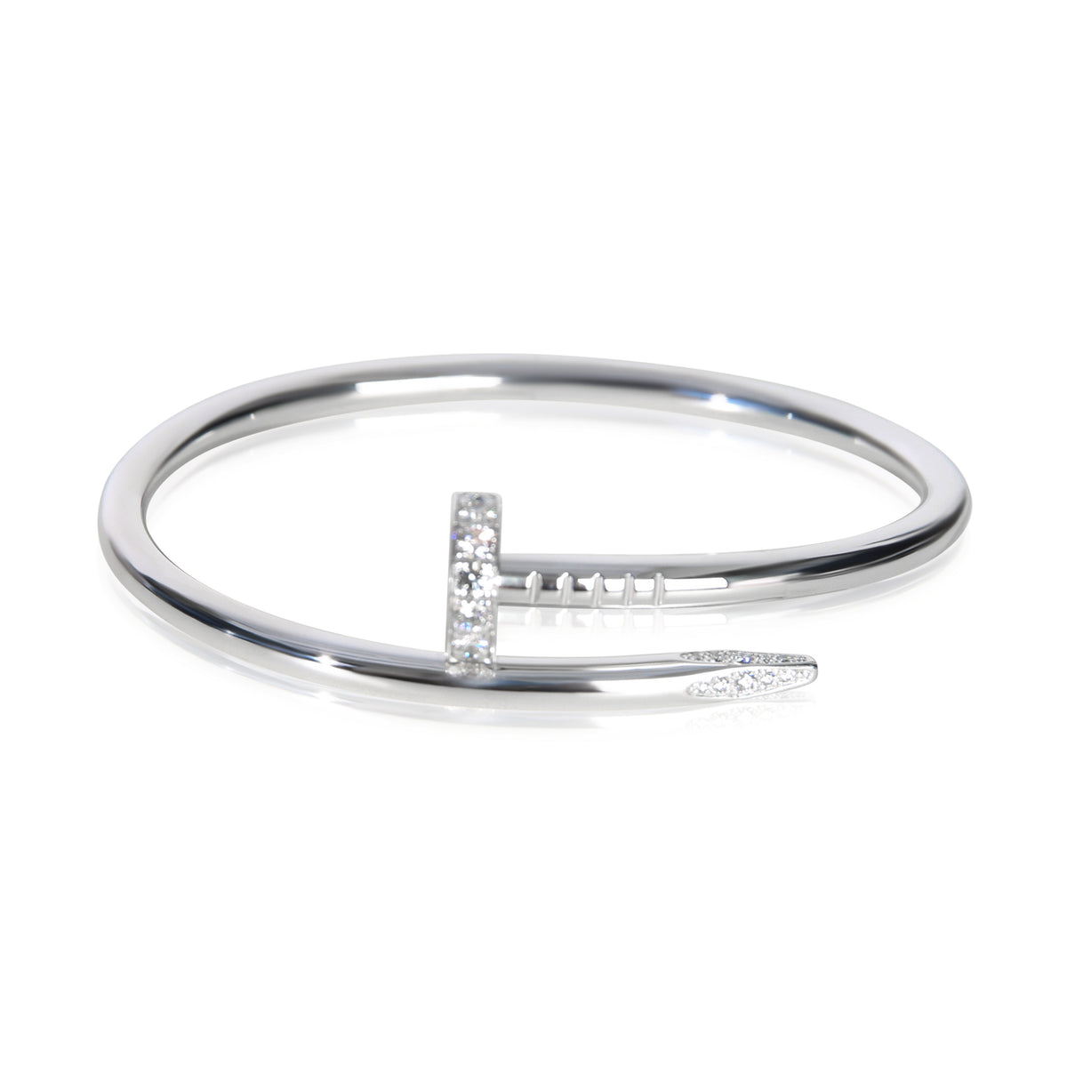 Cartier White Gold Diamond Juste Un Clou Bracelet fv