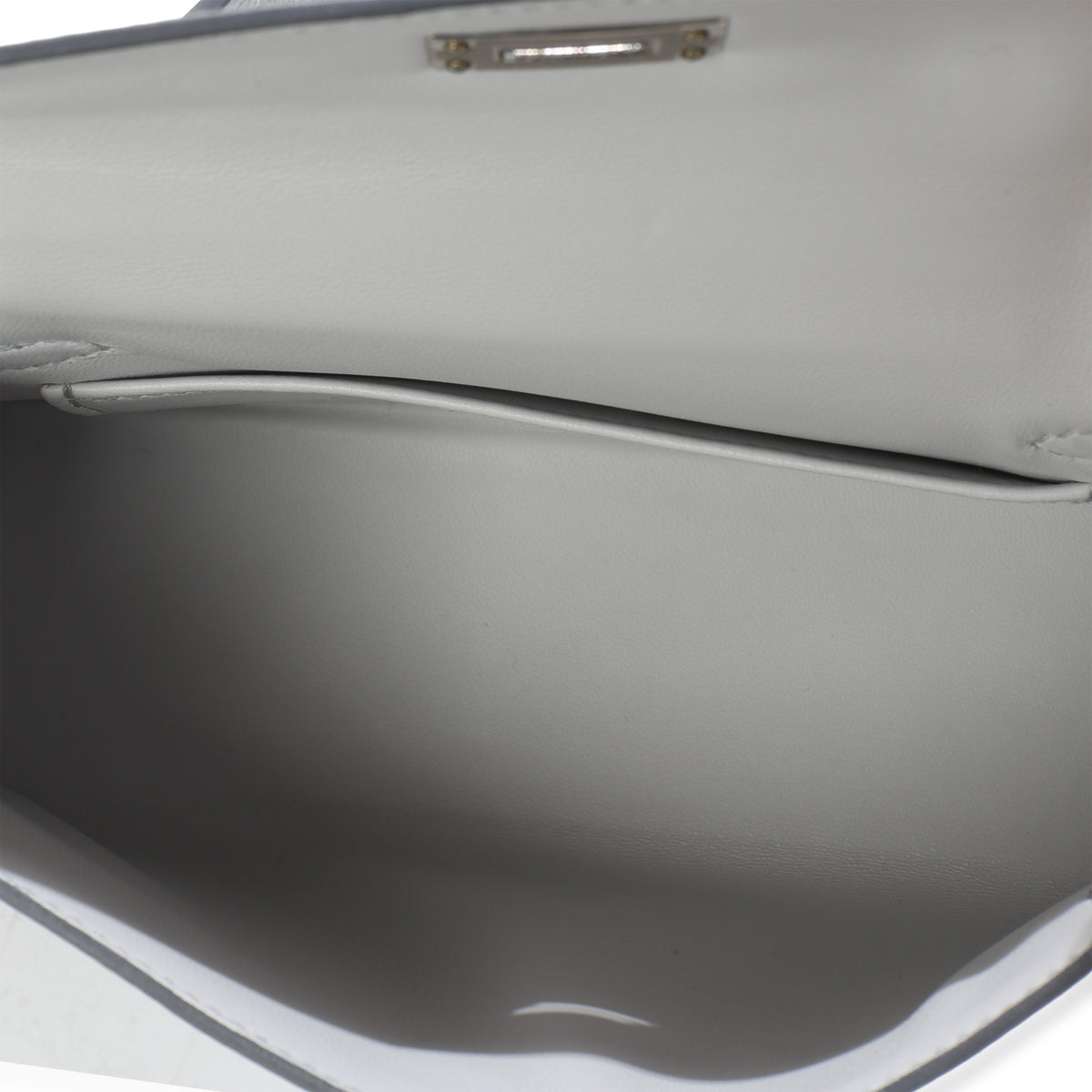 Hermès Argent Metallic Chevre Chamkilight Sellier Mini Kelly II 20 PHW Handbag ad3