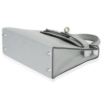 Hermès Argent Metallic Chevre Chamkilight Sellier Mini Kelly II 20 PHW Handbag av