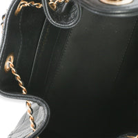 Chanel 26P Black Quilted Caviar Mini  25 Hobo Handbag Handbag ad1