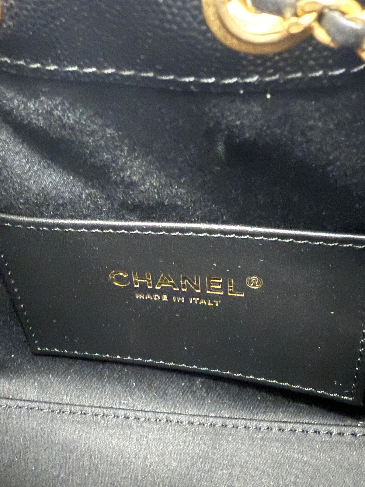 Chanel 26P Black Quilted Caviar Mini  25 Hobo Handbag Handbag ad3