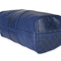 Louis Vuitton Blue Monogram Eclipse Taiga Keepall Bandouliere 45 Handbag box
