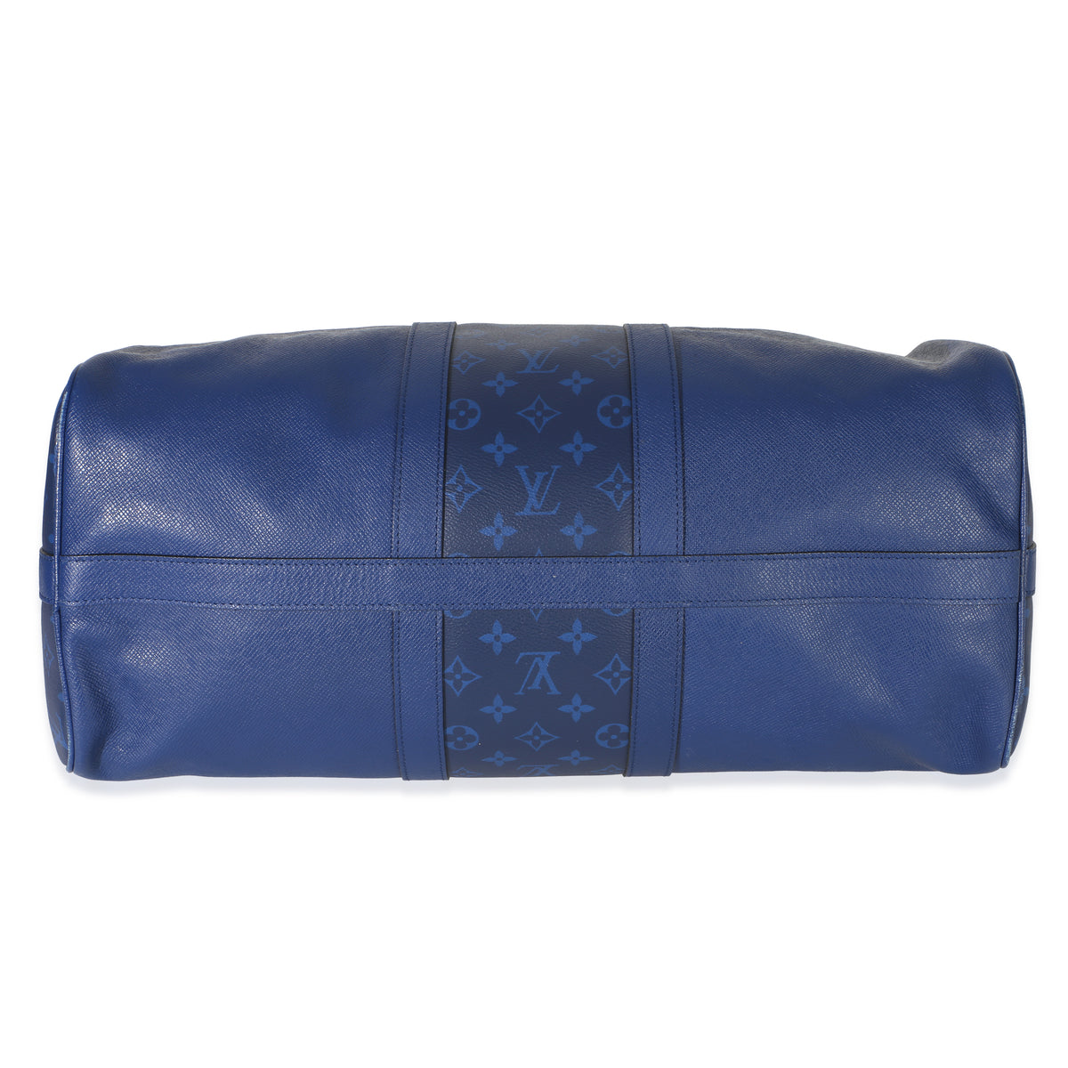 Louis Vuitton Blue Monogram Eclipse Taiga Keepall Bandouliere 45 Handbag stamp