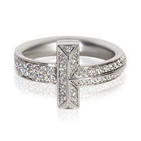 Tiffany & Co. White Gold Diamond Tiffany T T1 Ring fv