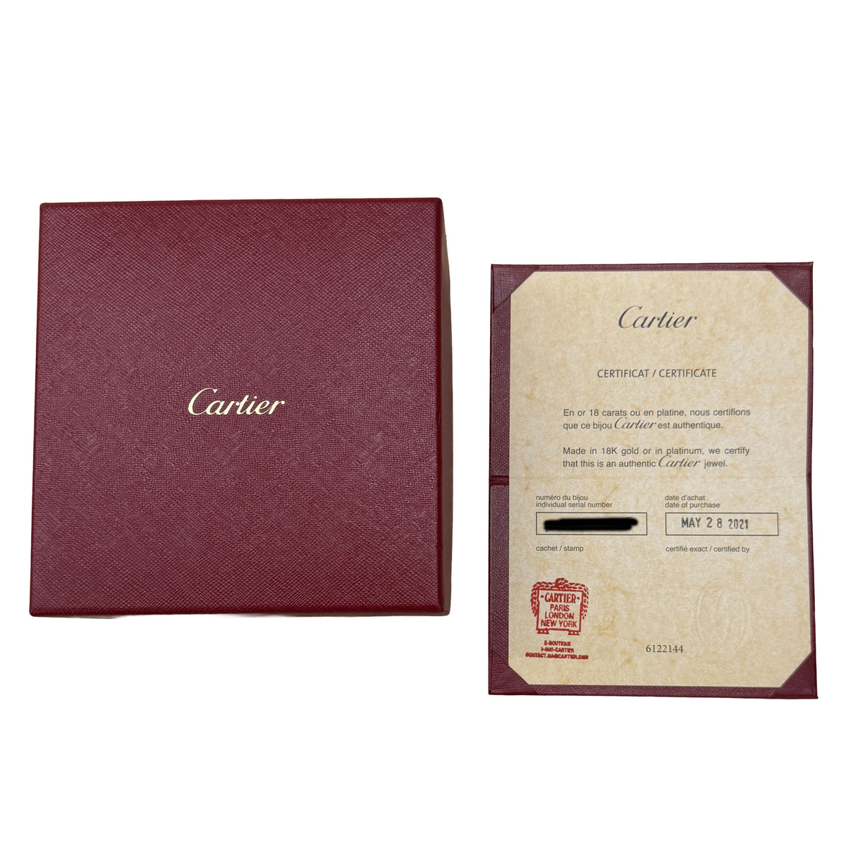 Cartier Rose Gold  Rainbow Gemstone Love Bracelet box