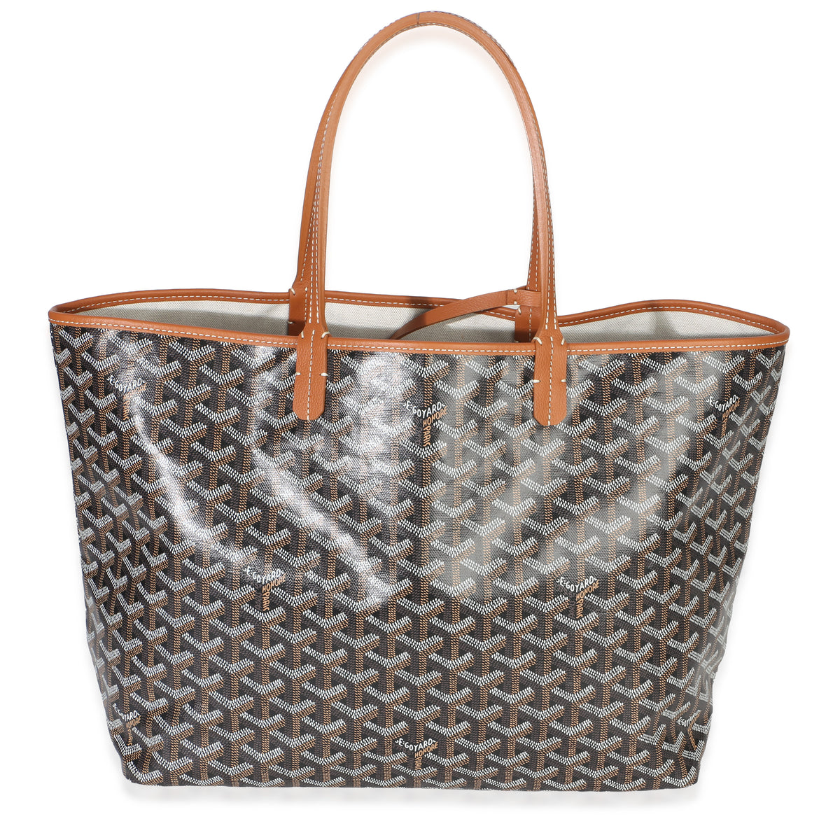 Goyard Gold Black ine Canvas Saint Louis PM Handbag bv
