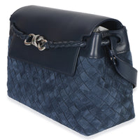 Bottega Veneta Neptune Intrecciato Suede Andiamo Messenger Bag Handbag sv