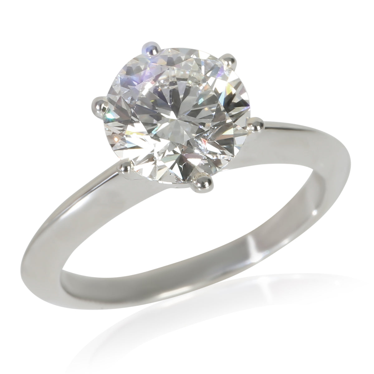 Tiffany & Co. 2.01 ct Round Brilliant Diamond Engagement Ring bv