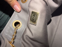 Chanel Grey Quilted Caviar Small  25 Hobo Handbag Handbag ad3