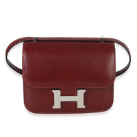 Hermès Rouge H Box Constance 18 PHW Handbag fv