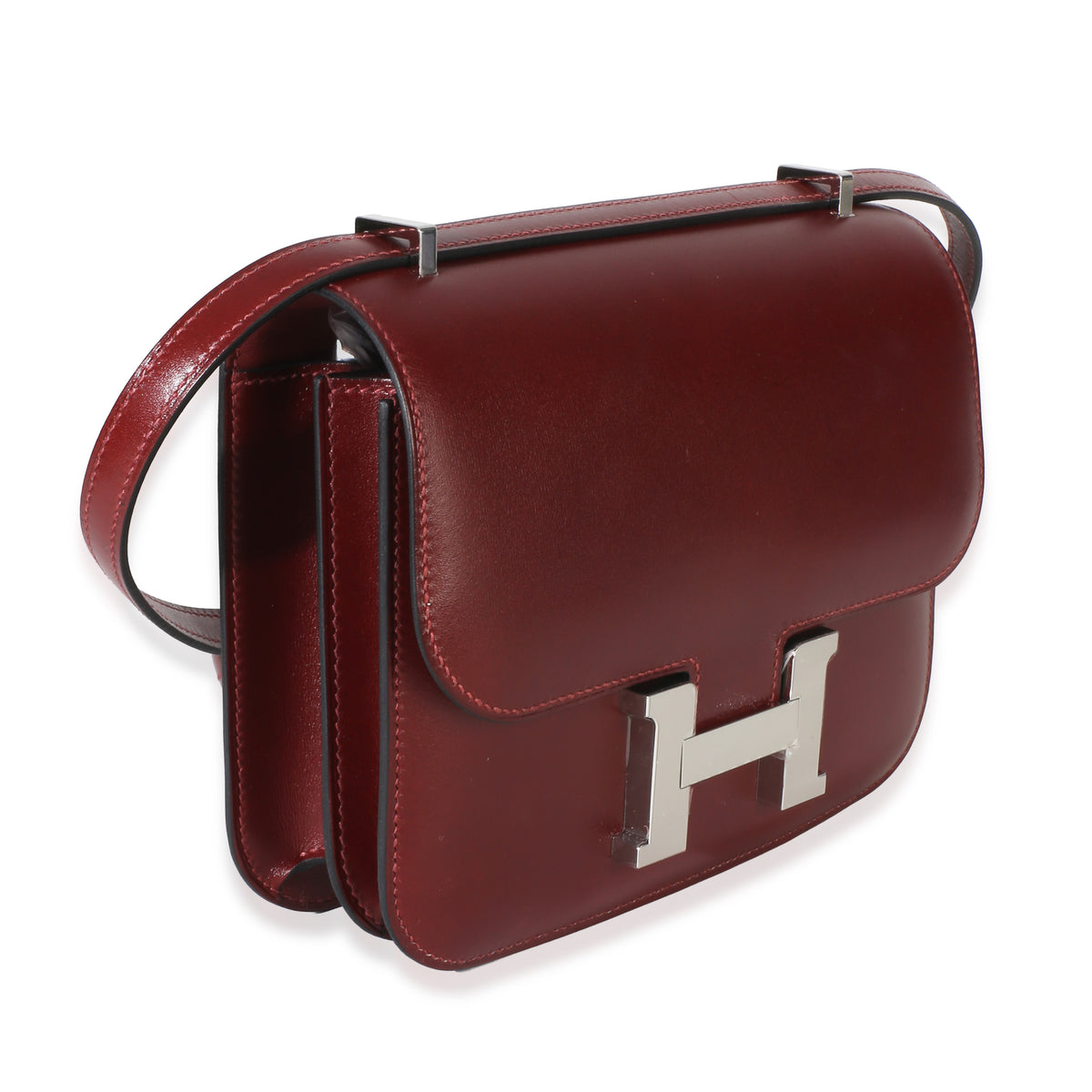 Hermès Rouge H Box Constance 18 PHW Handbag pv