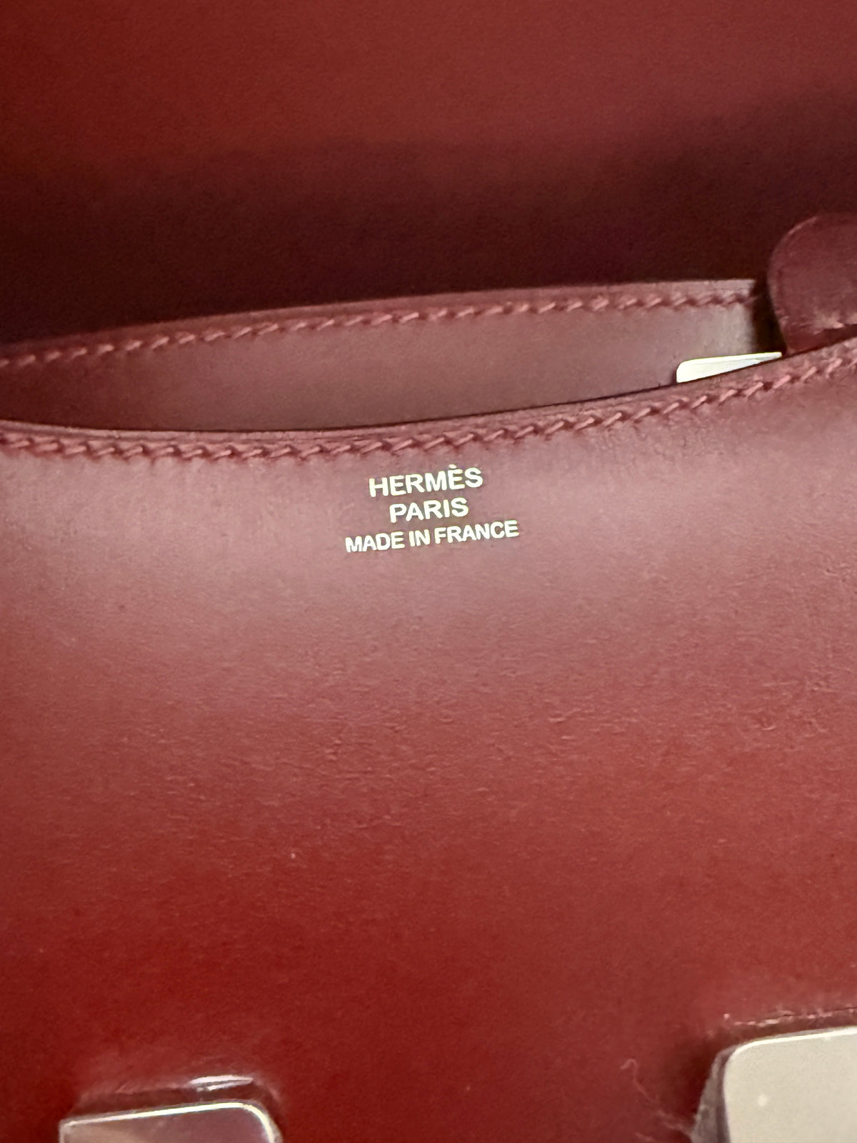 Hermès Rouge H Box Constance 18 PHW Handbag ad3