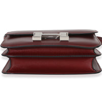 Hermès Rouge H Box Constance 18 PHW Handbag stamp