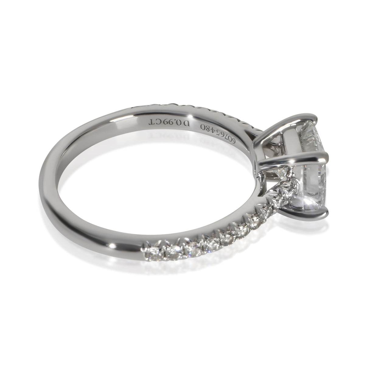 Tiffany & Co. 0.99 ct Princess Diamond Novo Engagement Ring sv