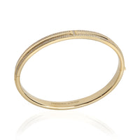 Tiffany & Co. Yellow Gold Diamond Tiffany T Hinged Bangle Bracelet av