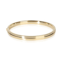 Tiffany & Co. Yellow Gold Diamond Tiffany T Hinged Bangle Bracelet pv