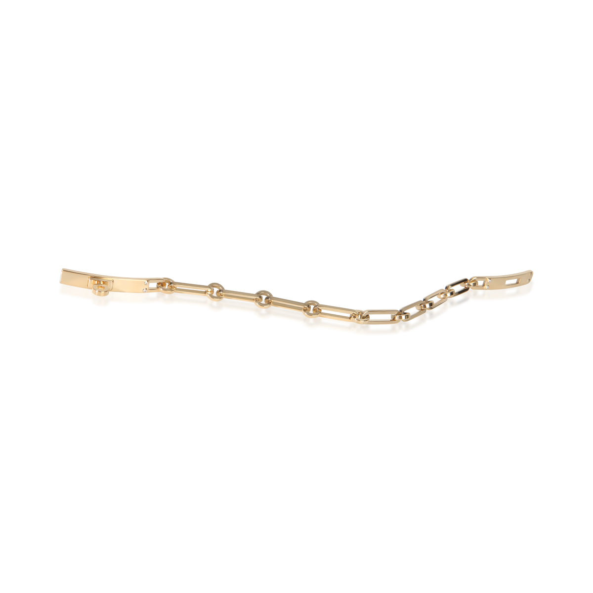 Hermès Yellow Gold Diamond Small Kelly Chaine Bracelet bv