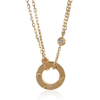 Cartier Yellow Gold Diamond Love Necklace sv