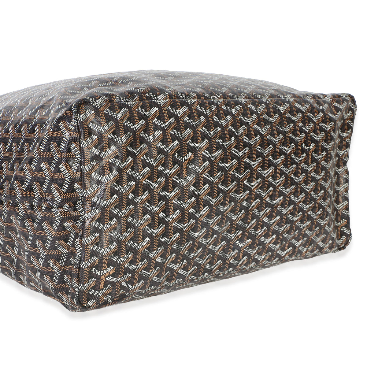 Goyard Black Gold ine Canvas Saint Louis GM Handbag clasp