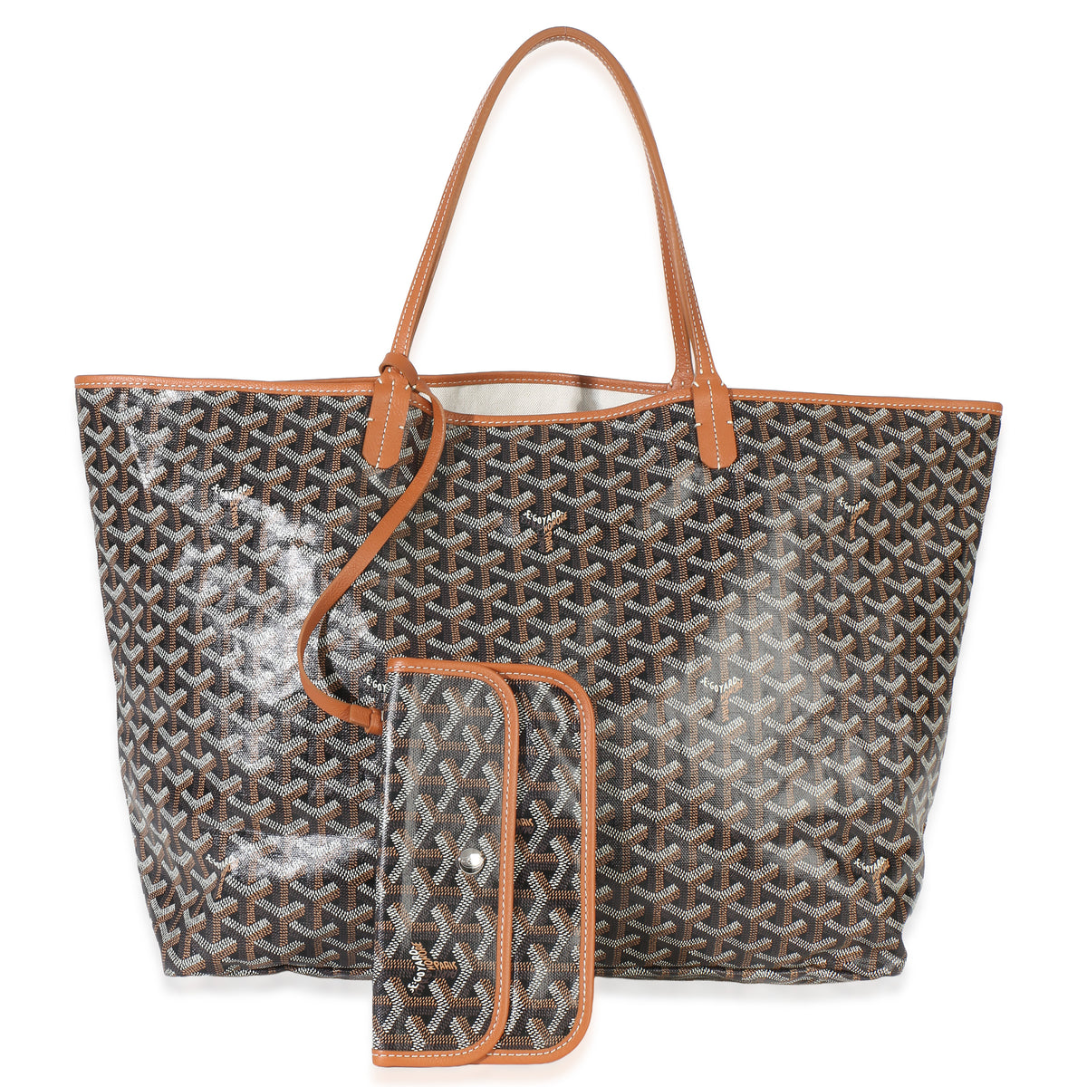 Goyard Black Gold ine Canvas Saint Louis GM Handbag fv