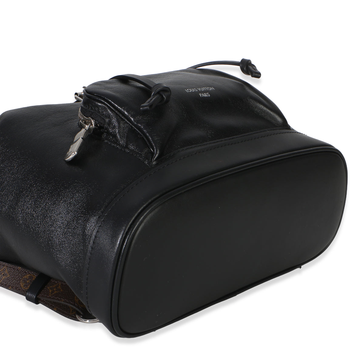 Louis Vuitton Black Lambskin Monogram Canvas Montsouris Vibe PM Handbag box