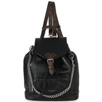 Louis Vuitton Black Lambskin Monogram Canvas Montsouris Vibe PM Handbag fv