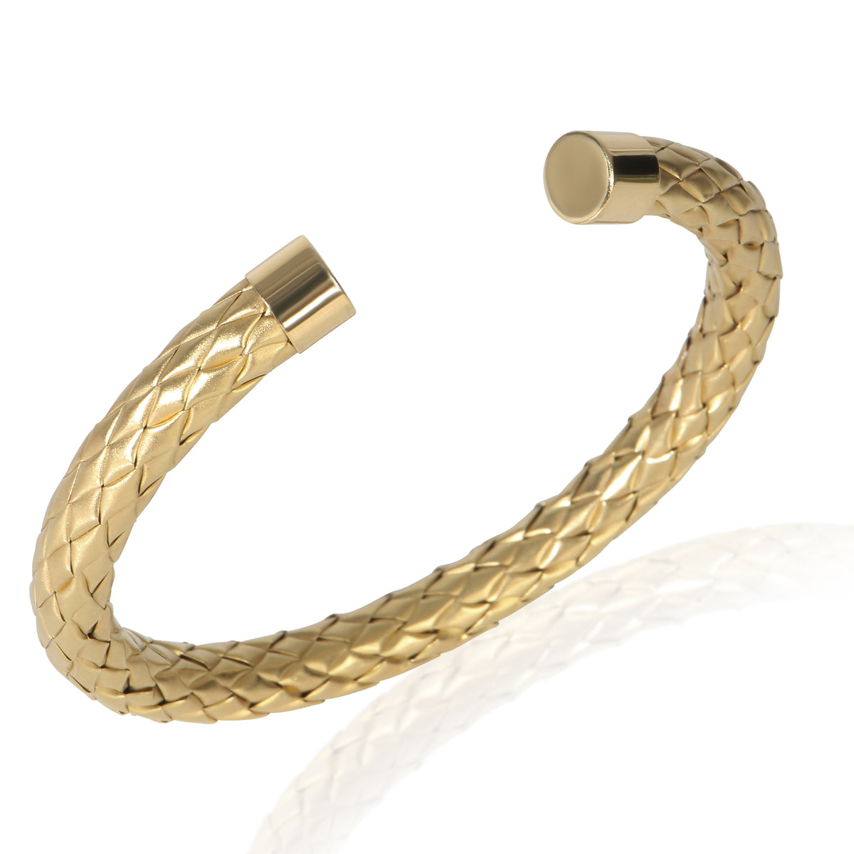 Roberto Coin Yellow Gold  Woven Cuff Bracelet bv