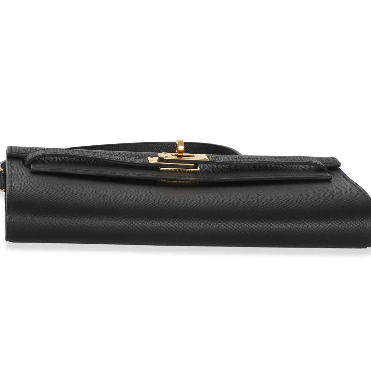 Hermès Black Epsom Kelly To Go Wallet GHW Handbag box