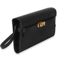 Hermès Black Epsom Kelly To Go Wallet GHW Handbag bv