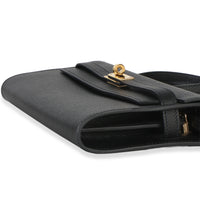 Hermès Black Epsom Kelly To Go Wallet GHW Handbag clasp