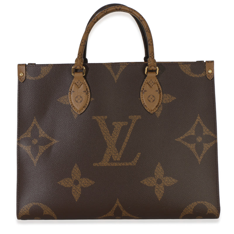 Louis Vuitton Reverse Monogram Canvas Onthego MM Handbag fv