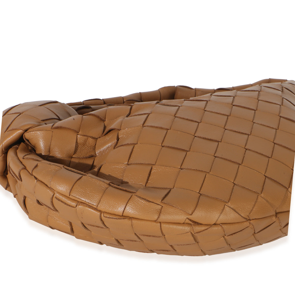 Bottega Veneta Caramel Nappa Intrecciato Mini Jodie Handbag clasp