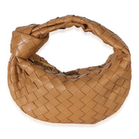Bottega Veneta Caramel Nappa Intrecciato Mini Jodie Handbag fv
