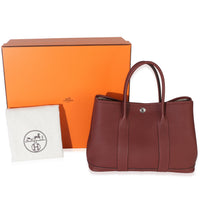 Hermès Rouge H Negonda Garden Party 30 PHW Handbag ad1