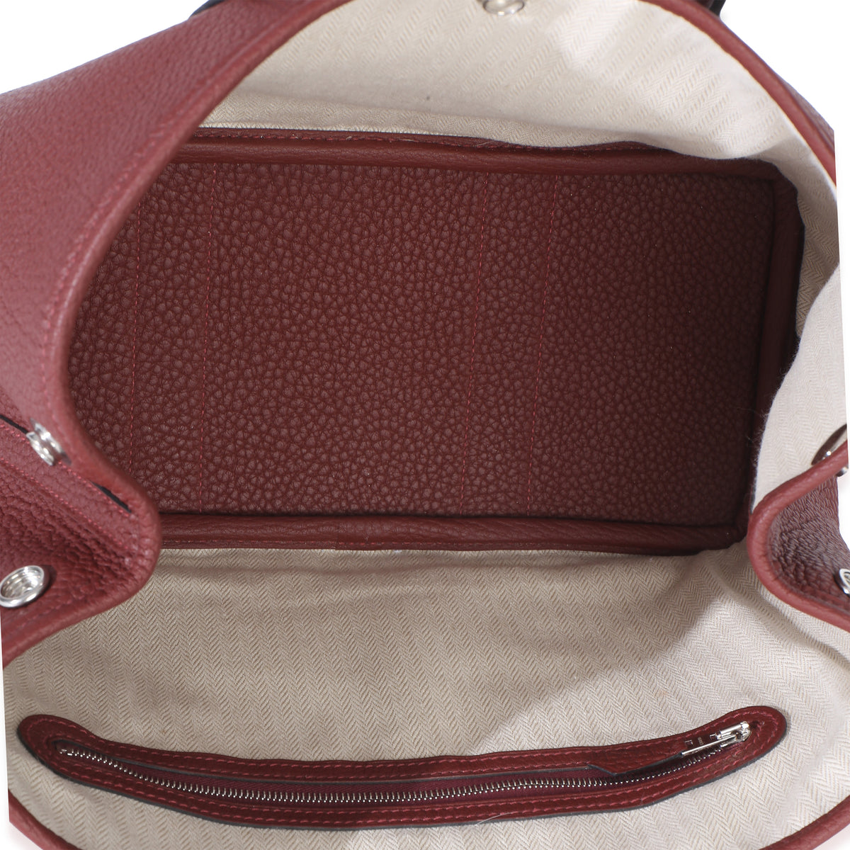 Hermès Rouge H Negonda Garden Party 30 PHW Handbag av