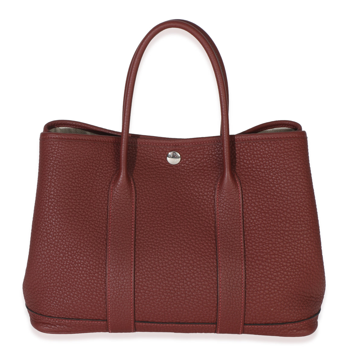 Hermès Rouge H Negonda Garden Party 30 PHW Handbag bv