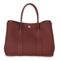 Hermès Rouge H Negonda Garden Party 30 PHW Handbag bv
