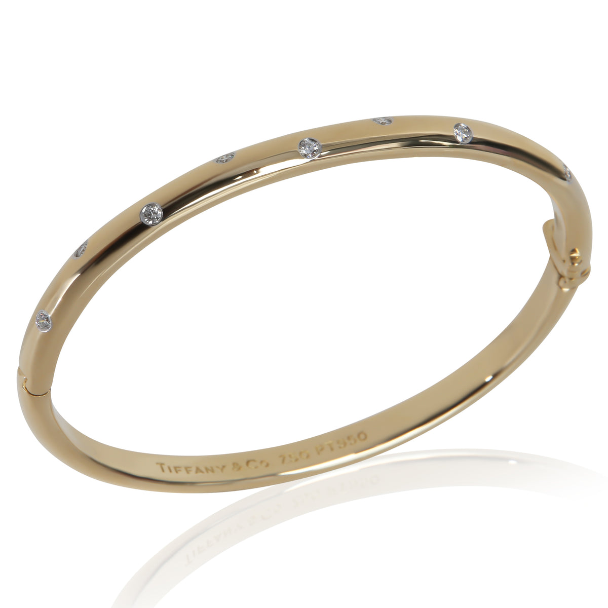 Tiffany & Co. Yellow Gold & Platinum Diamond Etoile Bracelet bv