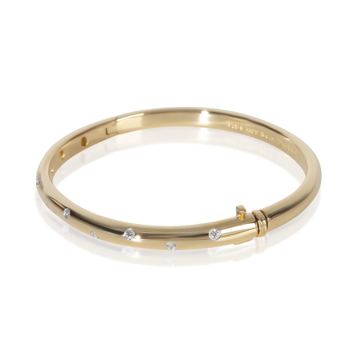 Tiffany & Co. Yellow Gold & Platinum Diamond Etoile Bracelet sv