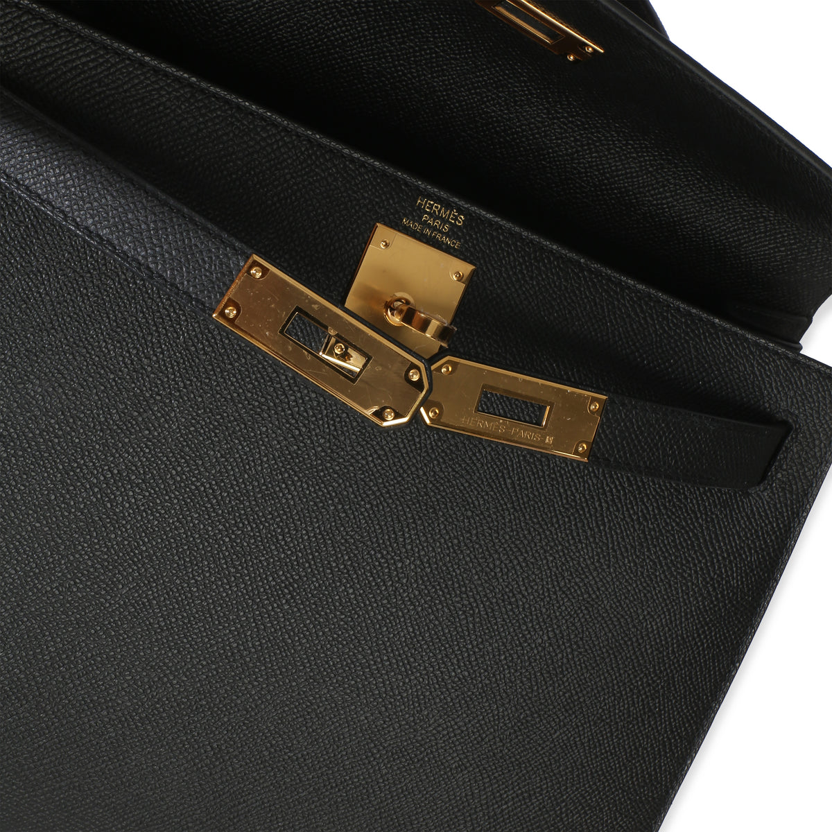 Hermès Black Epsom Sellier Kelly 28 PHW Handbag ad1