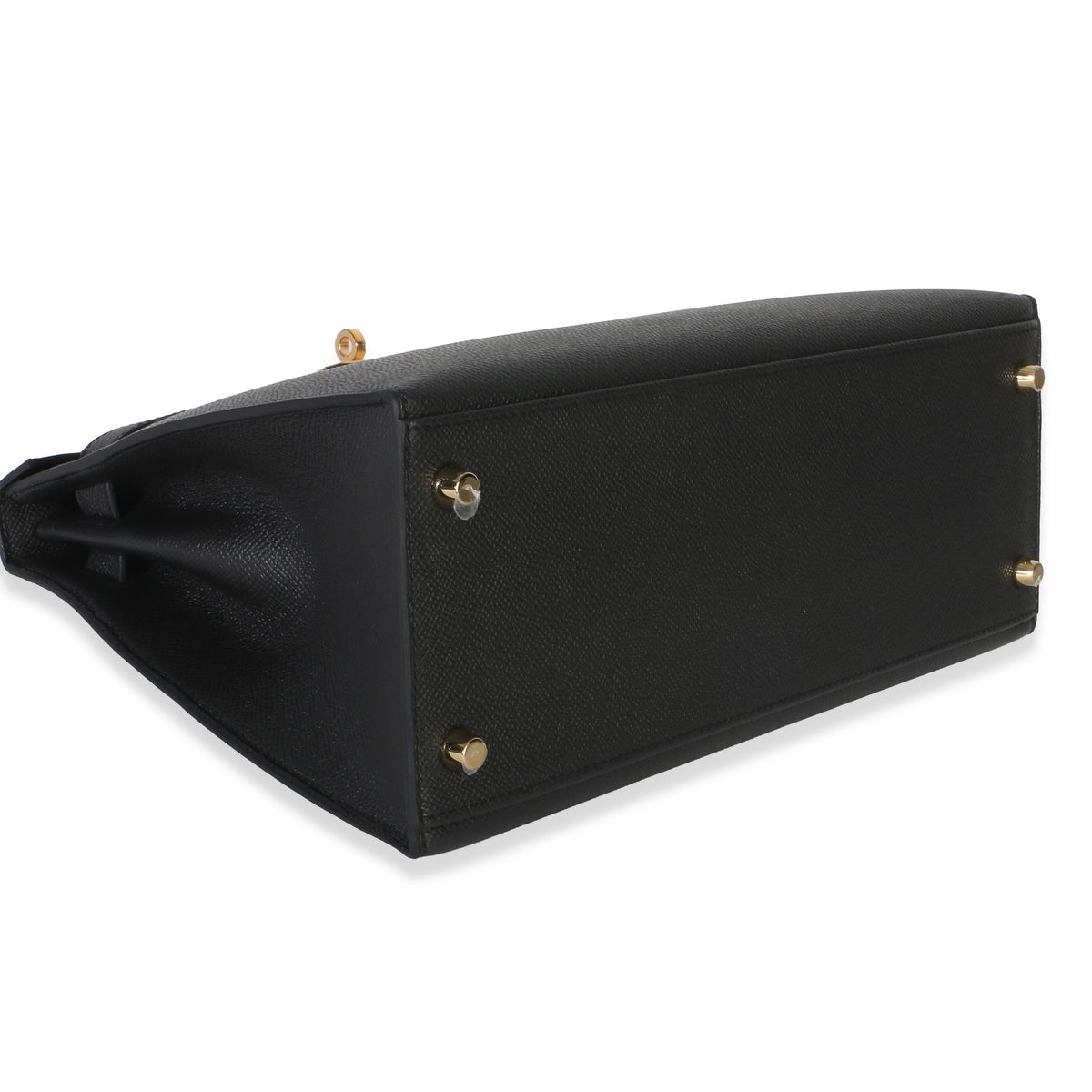 Hermès Black Epsom Sellier Kelly 28 PHW Handbag clasp