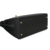 Hermès Black Epsom Sellier Kelly 28 PHW Handbag clasp