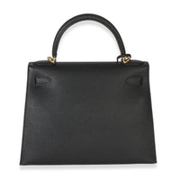 Hermès Black Epsom Sellier Kelly 28 GHW Handbag bv