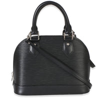 Louis Vuitton Black Epi Alma BB Handbag bv